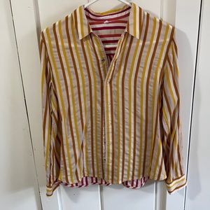 Express reversible striped shirt